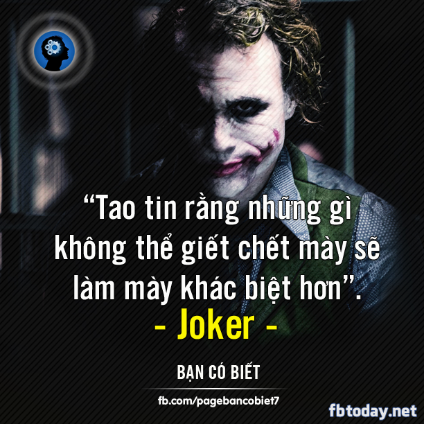 Những câu nói hay và độc của Joker cực ý nghĩa -3